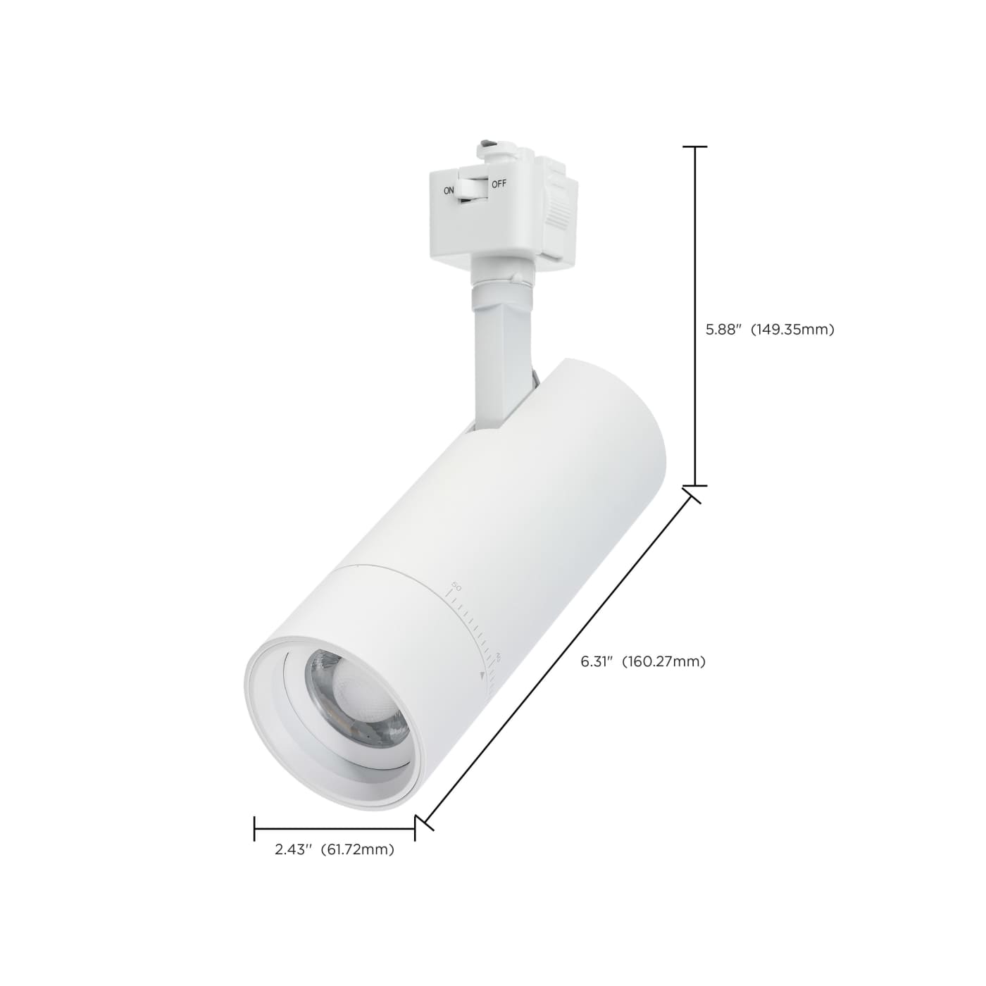 15W BEAM ADJ TRK HEAD J-STYLE - TH5031