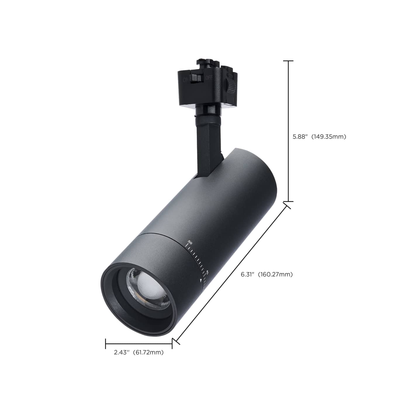 15W BEAM ADJ TRK HEAD J-STYLE - TH5032