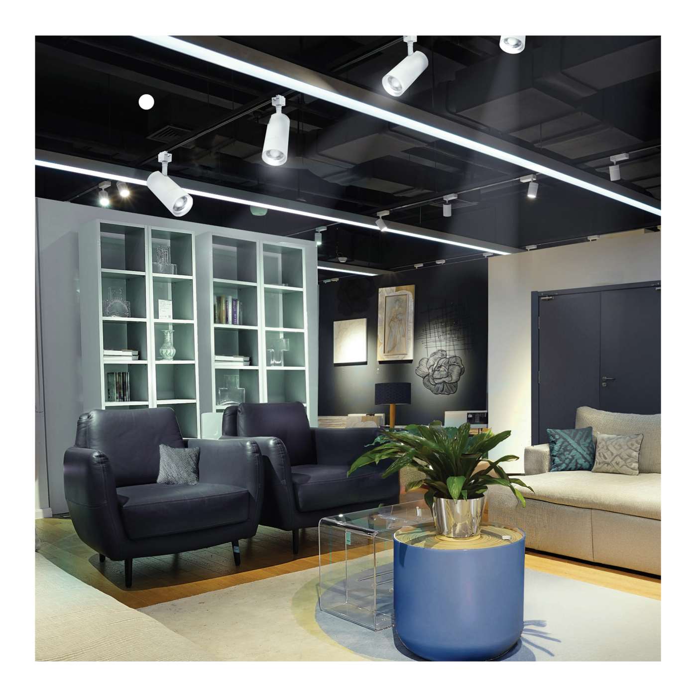 30W BEAM ADJ TRK HEAD J-STYLE - TH5041