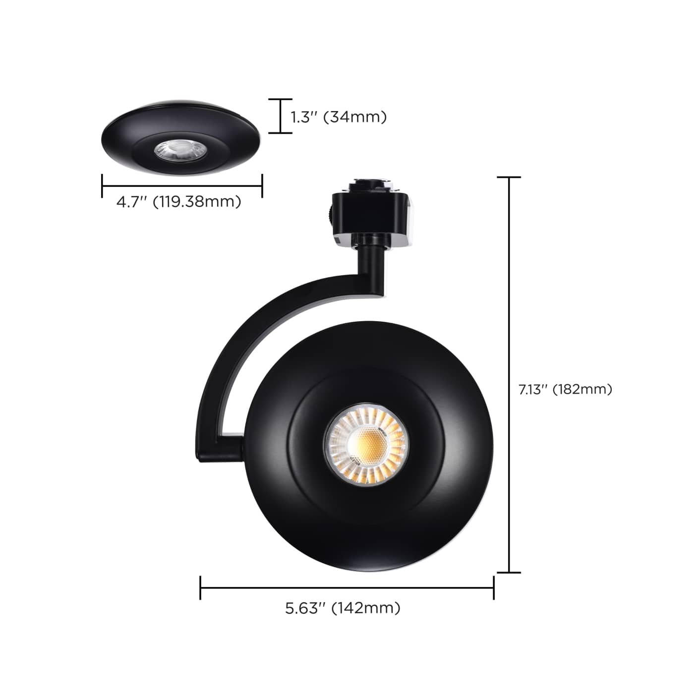 ORB 12W 3CCT 24 DEG BLACK - TH671