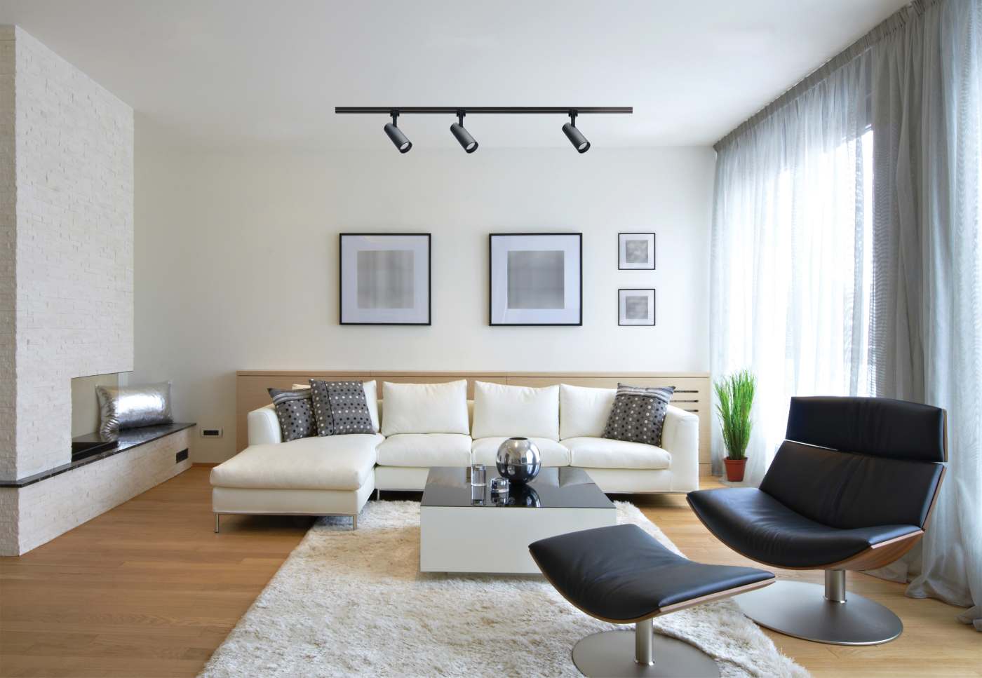 10W CCT LED TRACK HD 36 DG BLK - TH702