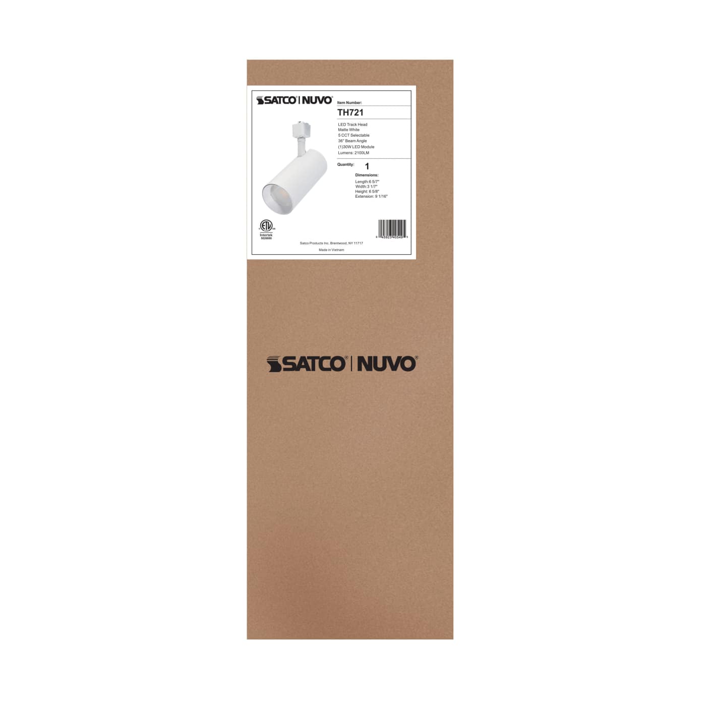 30W CCT LED TRACK HD 36 DG WHT - TH721
