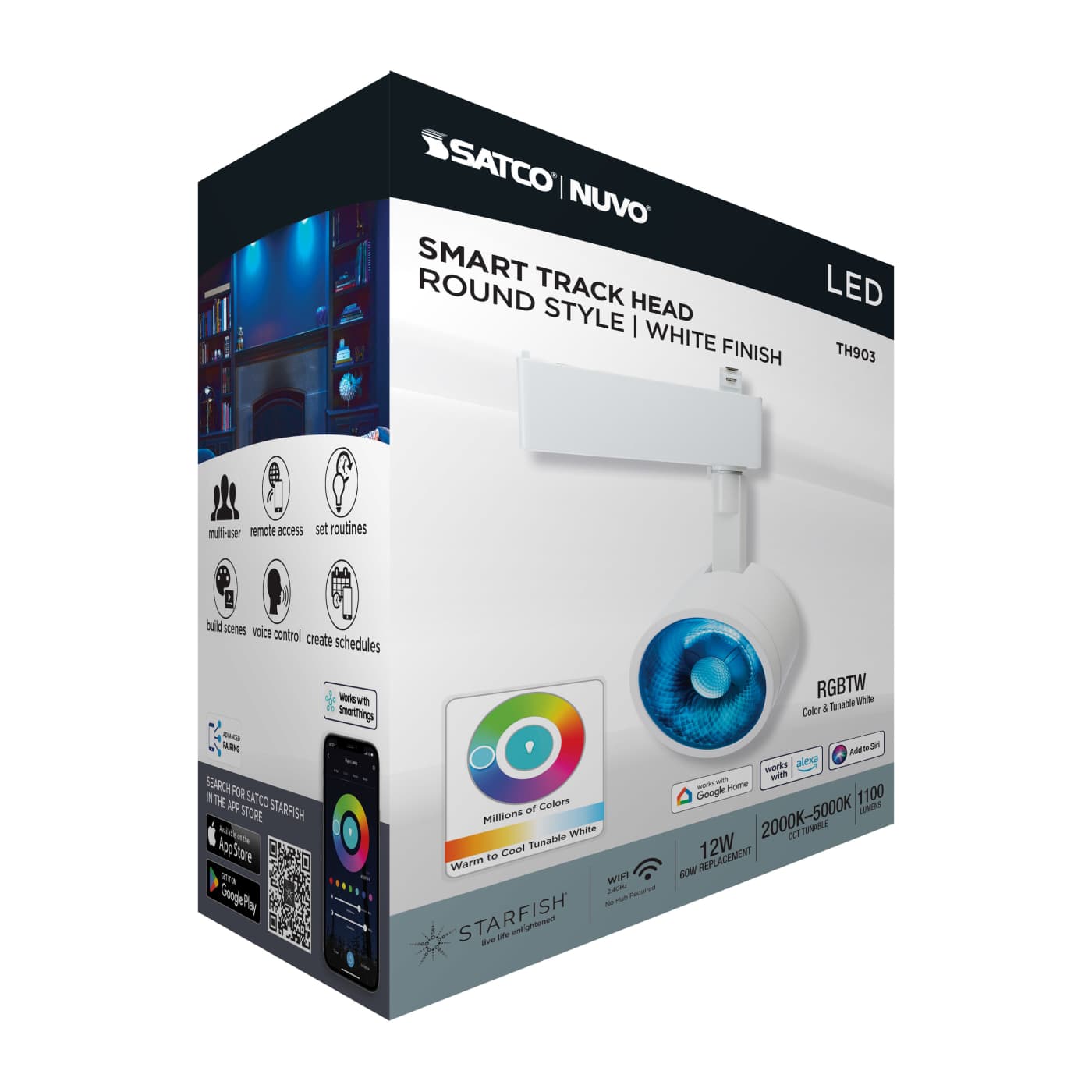 12W LED TRACK HEAD ROUND - TH903