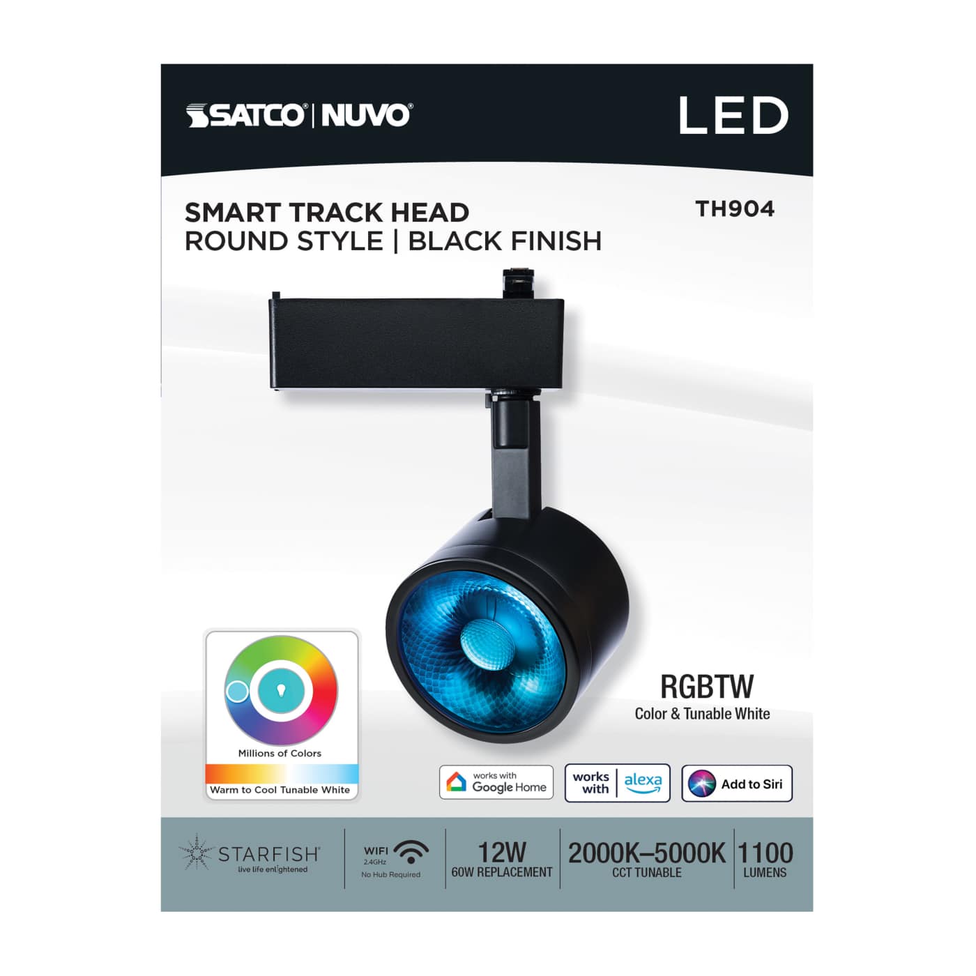 12W LED TRACK HEAD ROUND - TH904