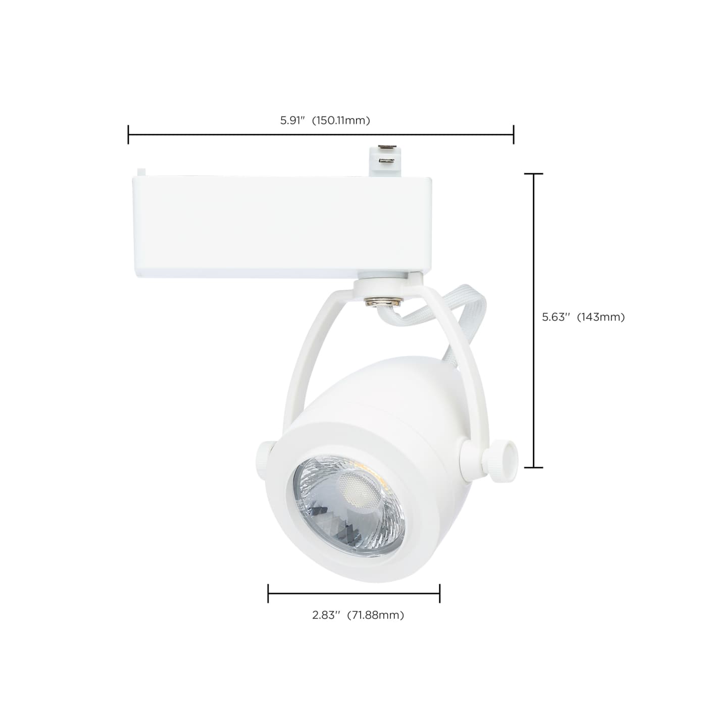 12W LED TRACK HEAD PINCH BACK - TH913