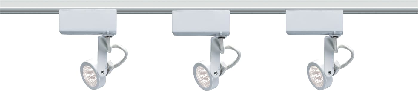 WHITE MR16 GIMBAL RING TRACK K - TK314