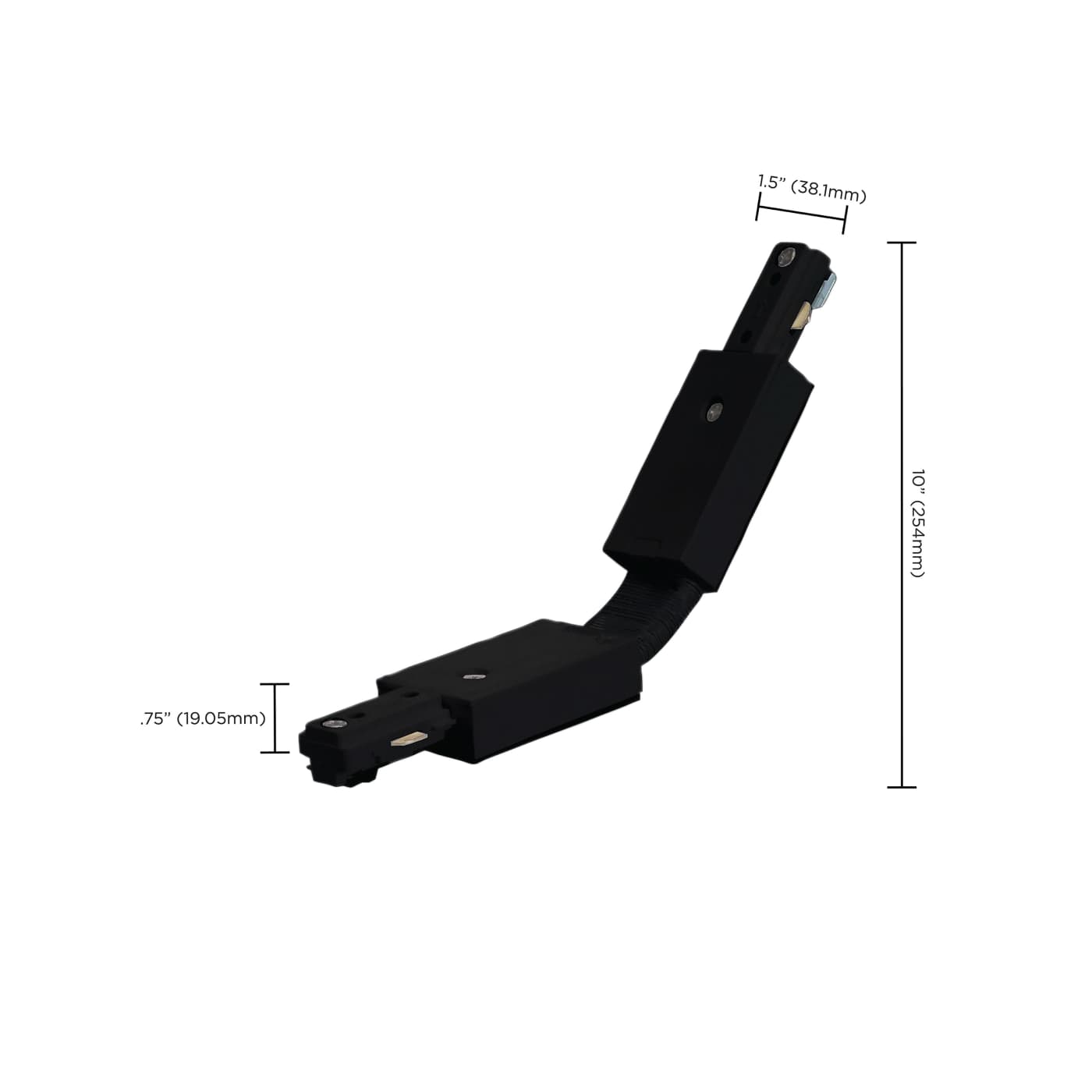BLACK FLEXIBLE L CONNECTOR - TP168