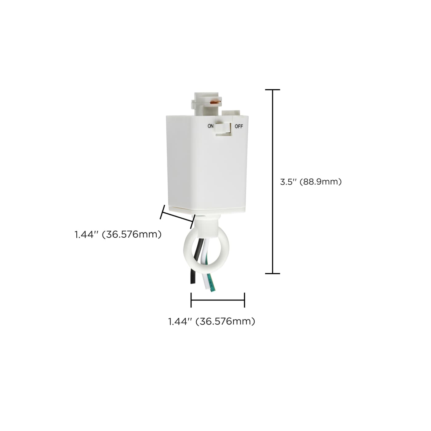 PENDANT LOOP TRACK ADAPTER-WH - TP215