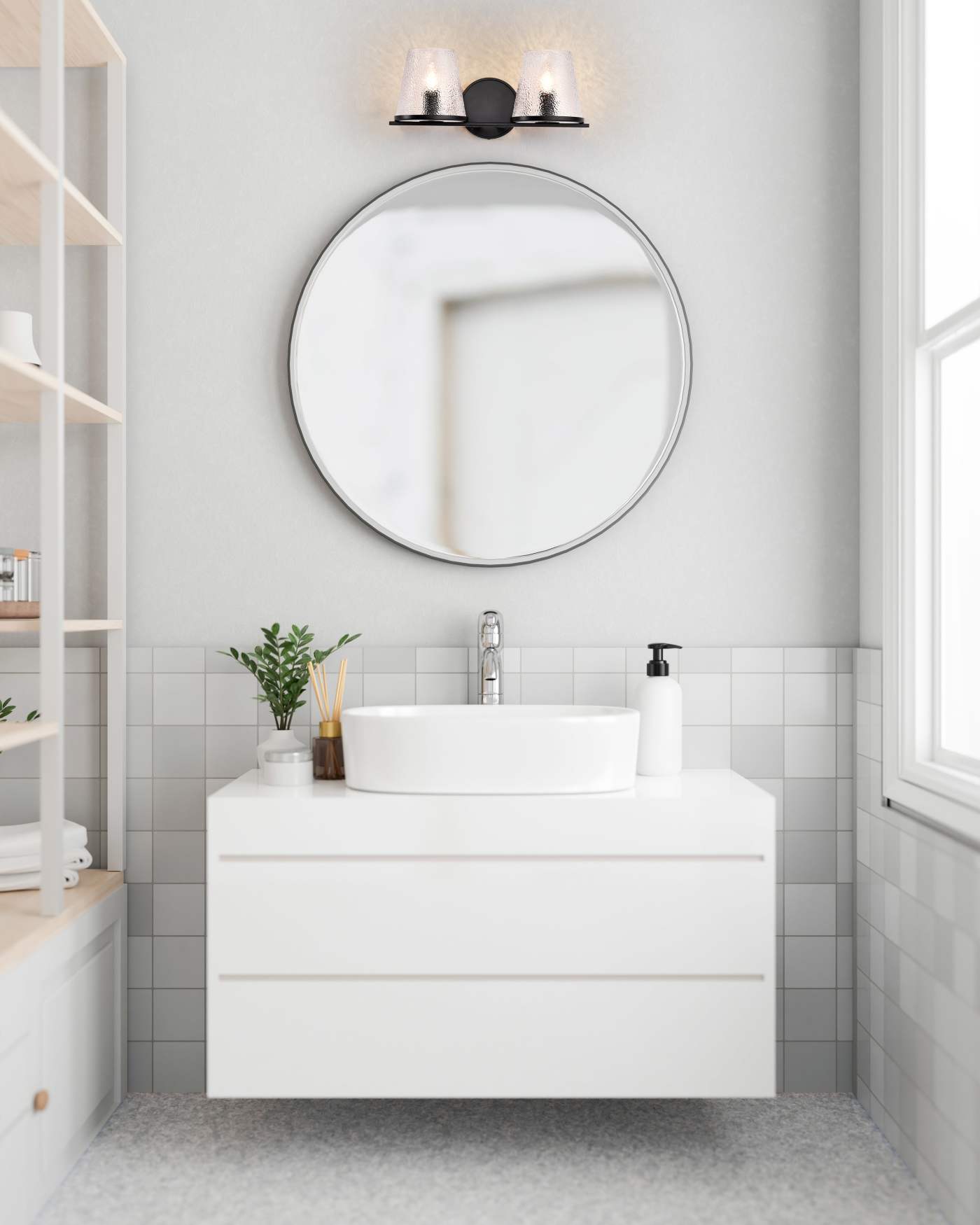 VALENTINE 2 LIGHT VANITY - 60-8252