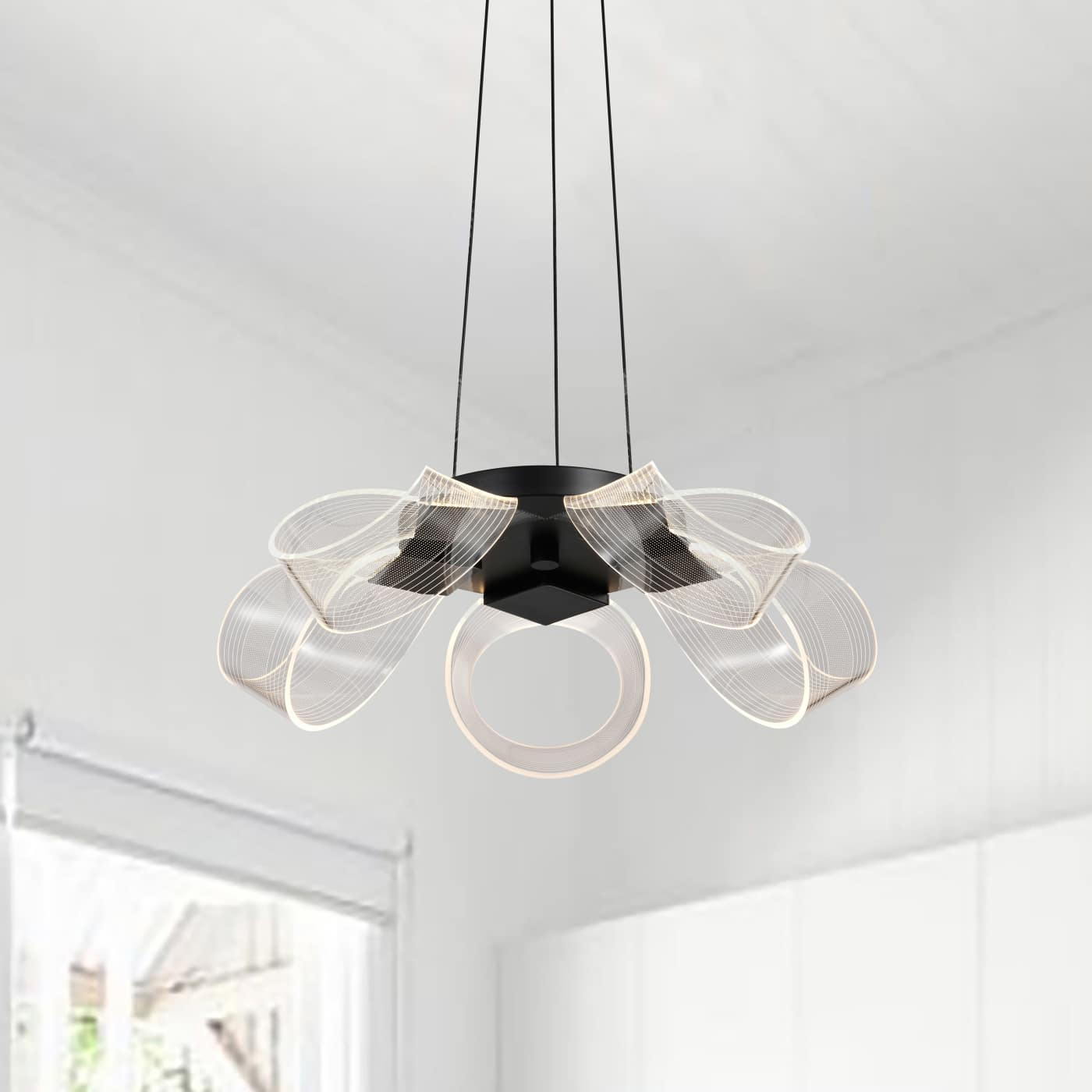BARNETT 21" LED 5 LIGHT CHAND - 62-2036