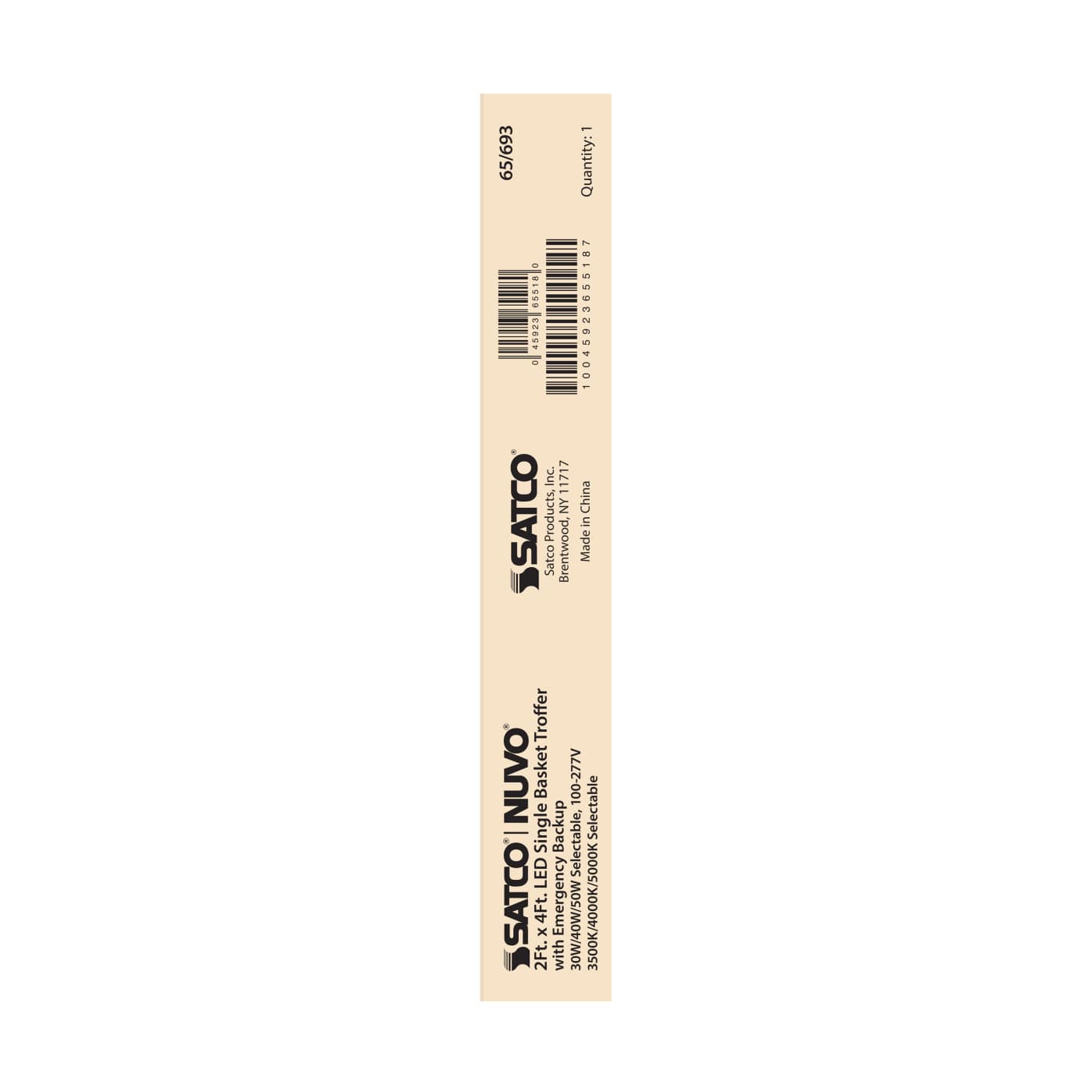 2X4 EM SINGLE BASKET TROFFER - 65-693