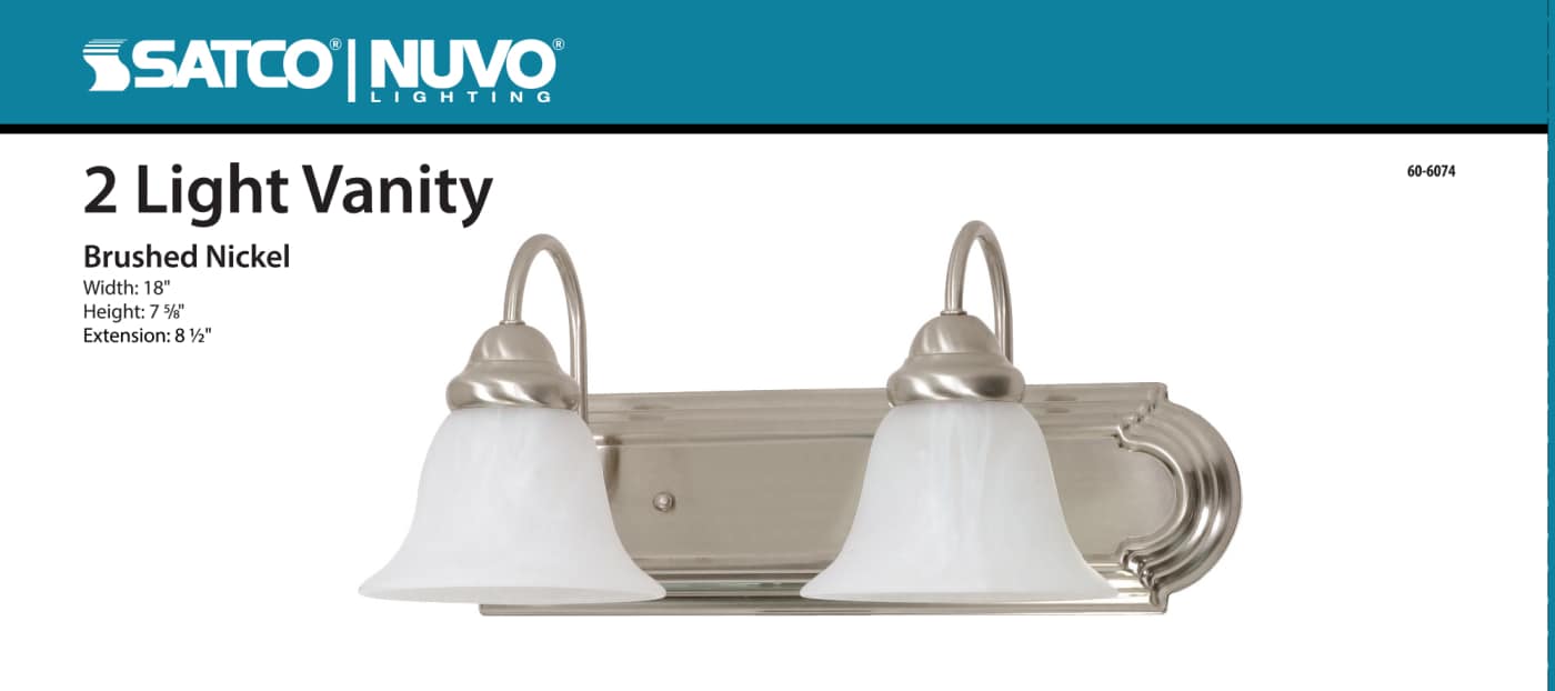 BALLERINA 2 LT 18" VANITY - 60-6074