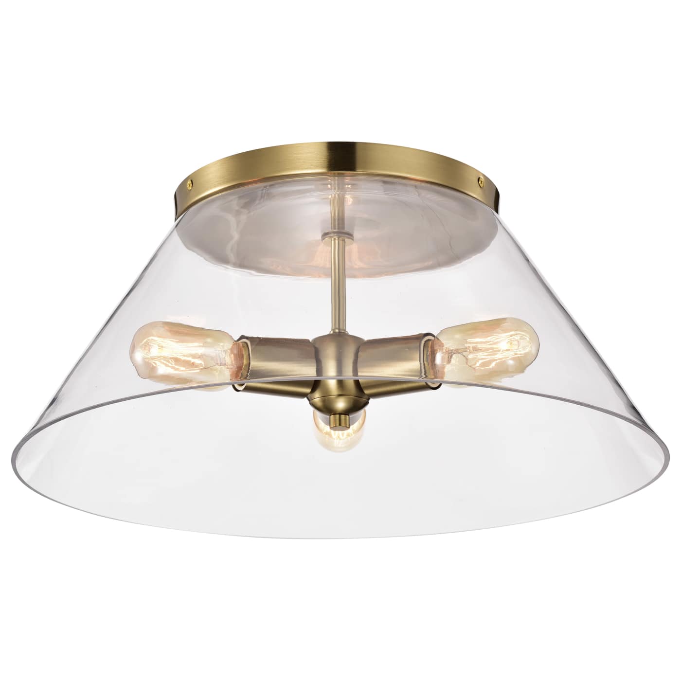 DOVER 3 LIGHT LARGE FLUSH - 60-7422