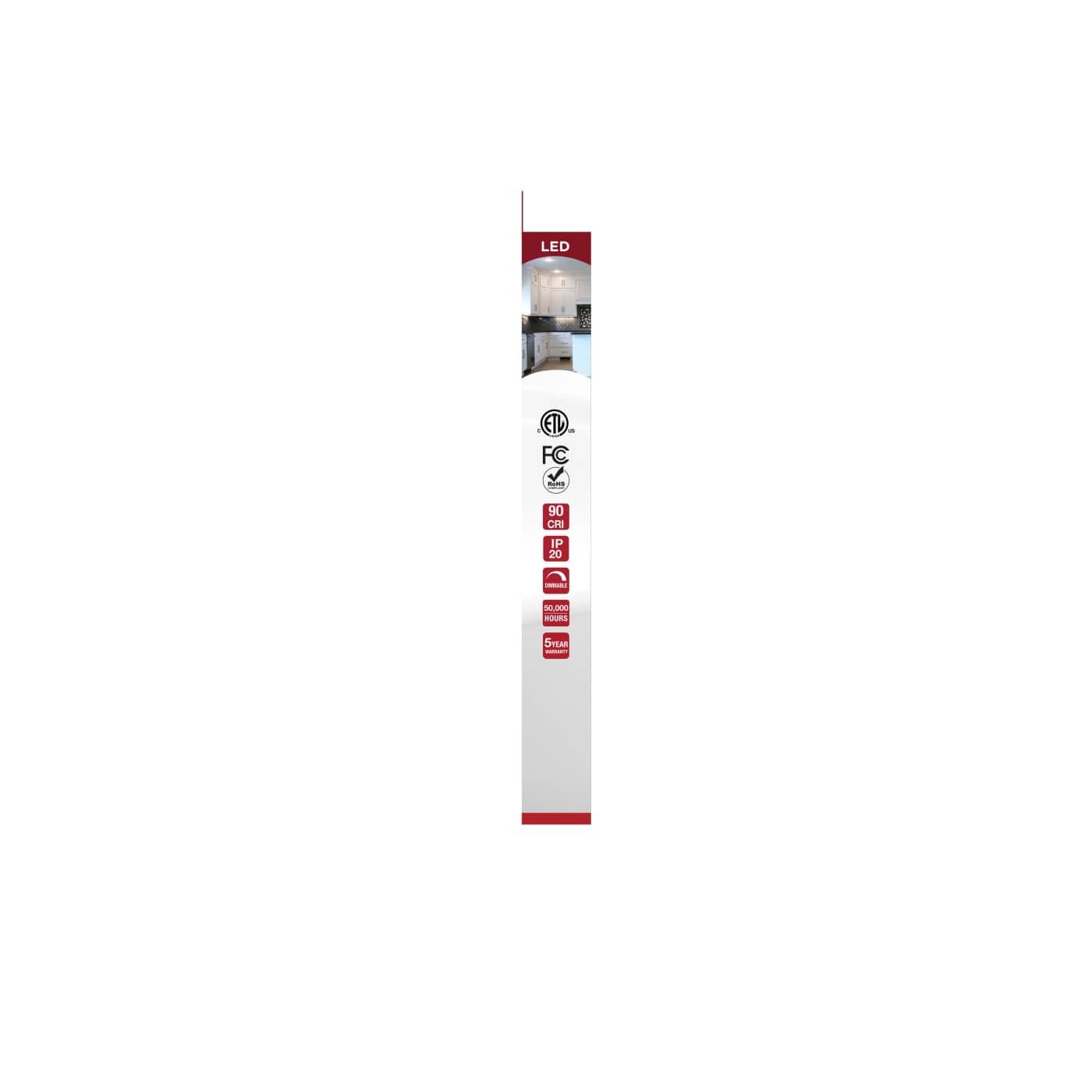 UNDER CAB LED 3CCT 11" - WH - 63-501