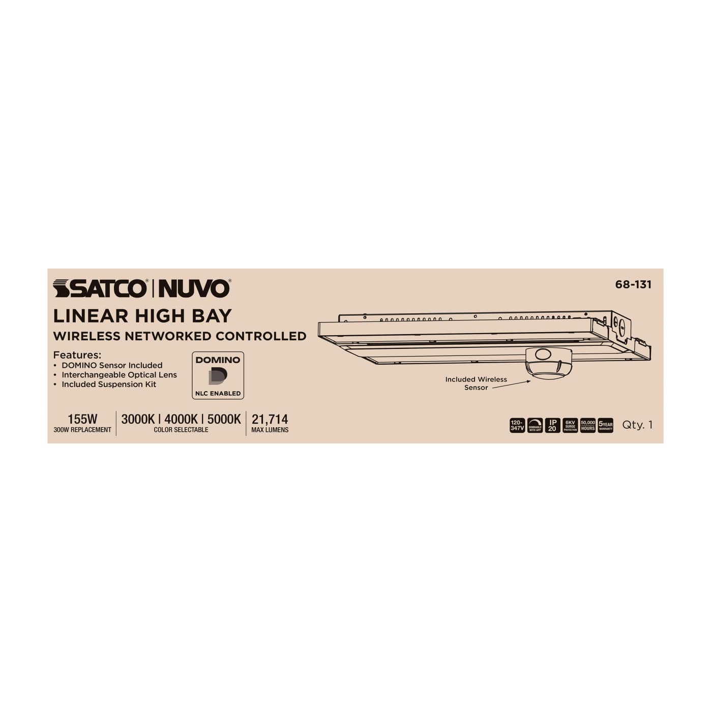 DOMINO LINEAR HIGH BAY 120-347 - 68-131