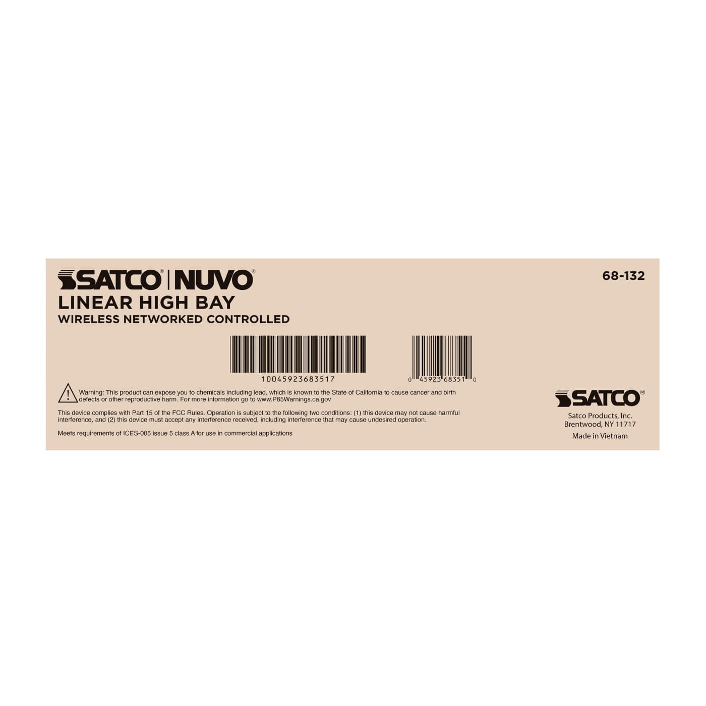 DOMINO LINEAR HIGH BAY 120-347 - 68-132