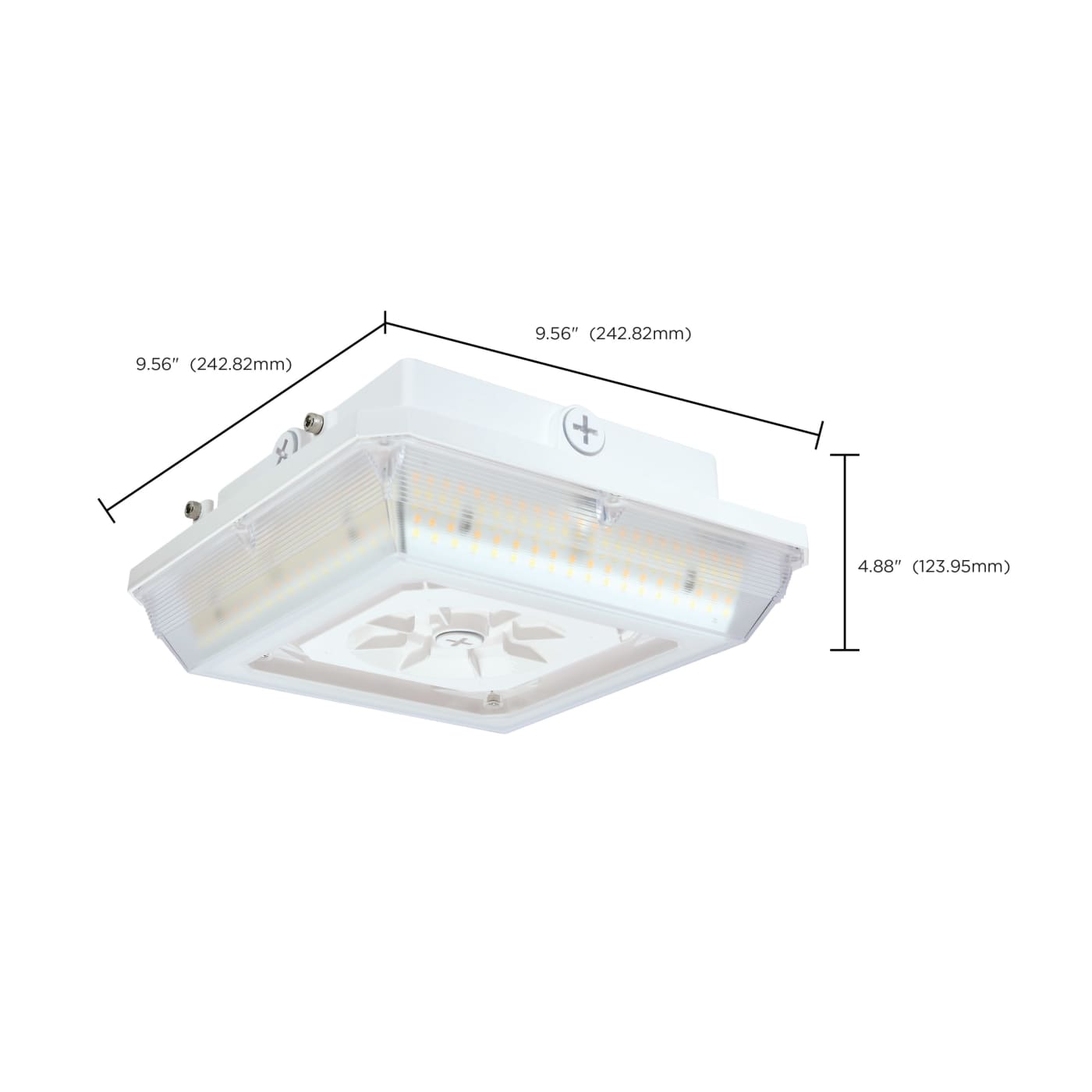 DOMINO WIDE BEAM CANOPY WHITE - 68-161