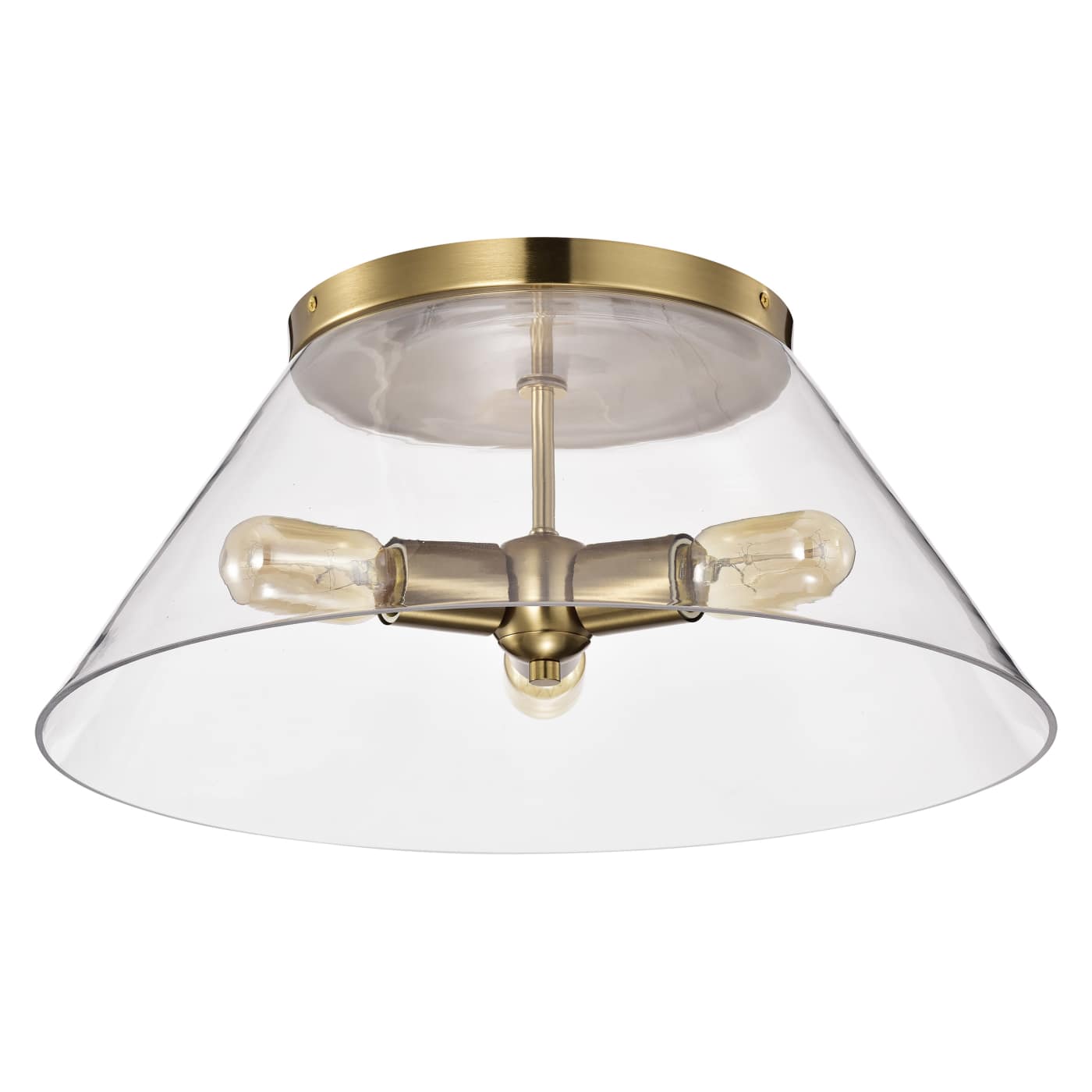 DOVER 3 LIGHT LARGE FLUSH - 60-7422