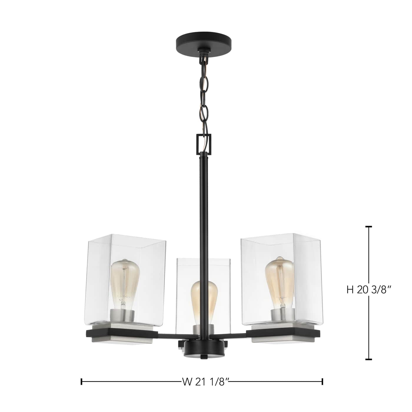 CROSSROADS 3 LT CHANDELIER - 60-7655