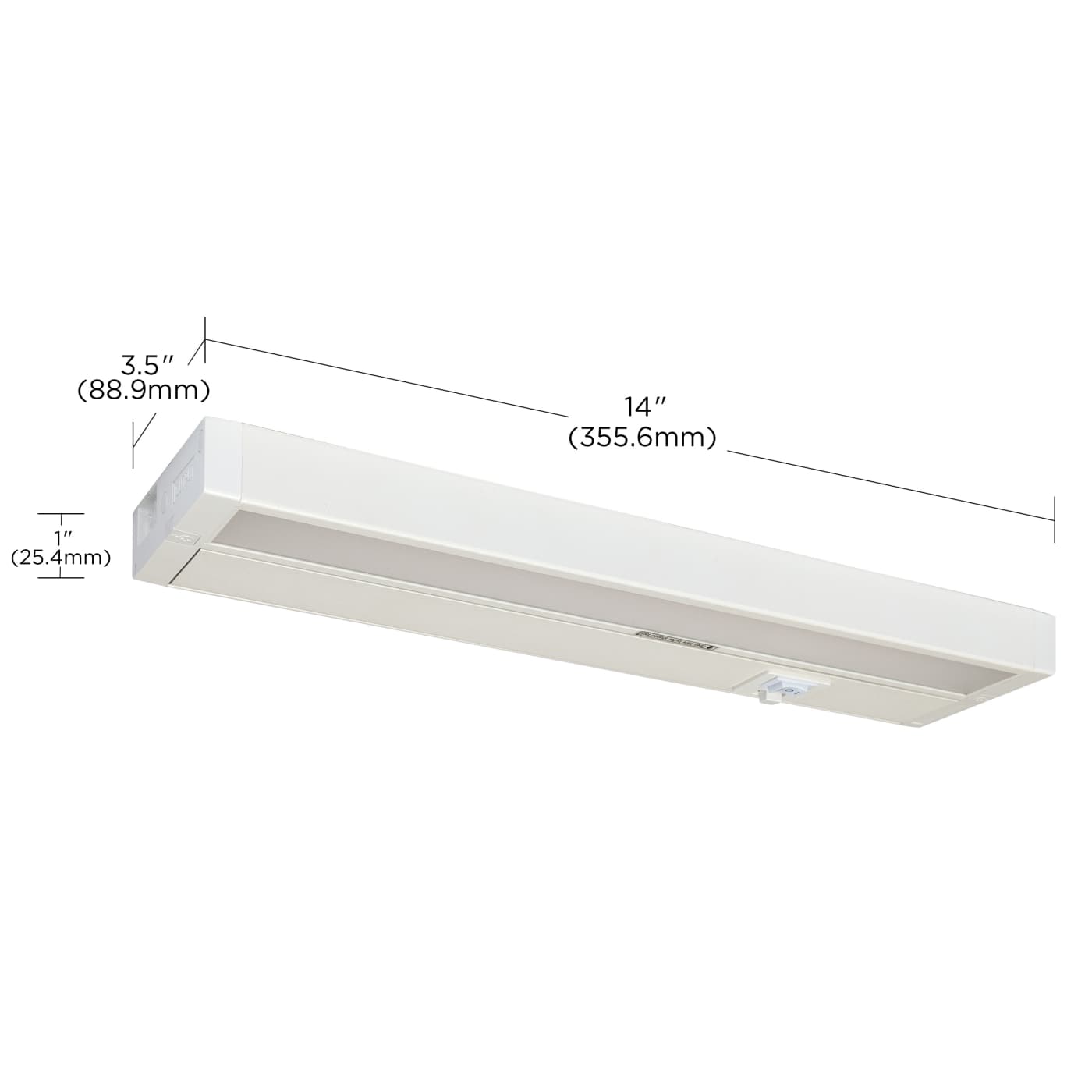 UNDER CAB LED 3CCT 14" - WH - 63-502