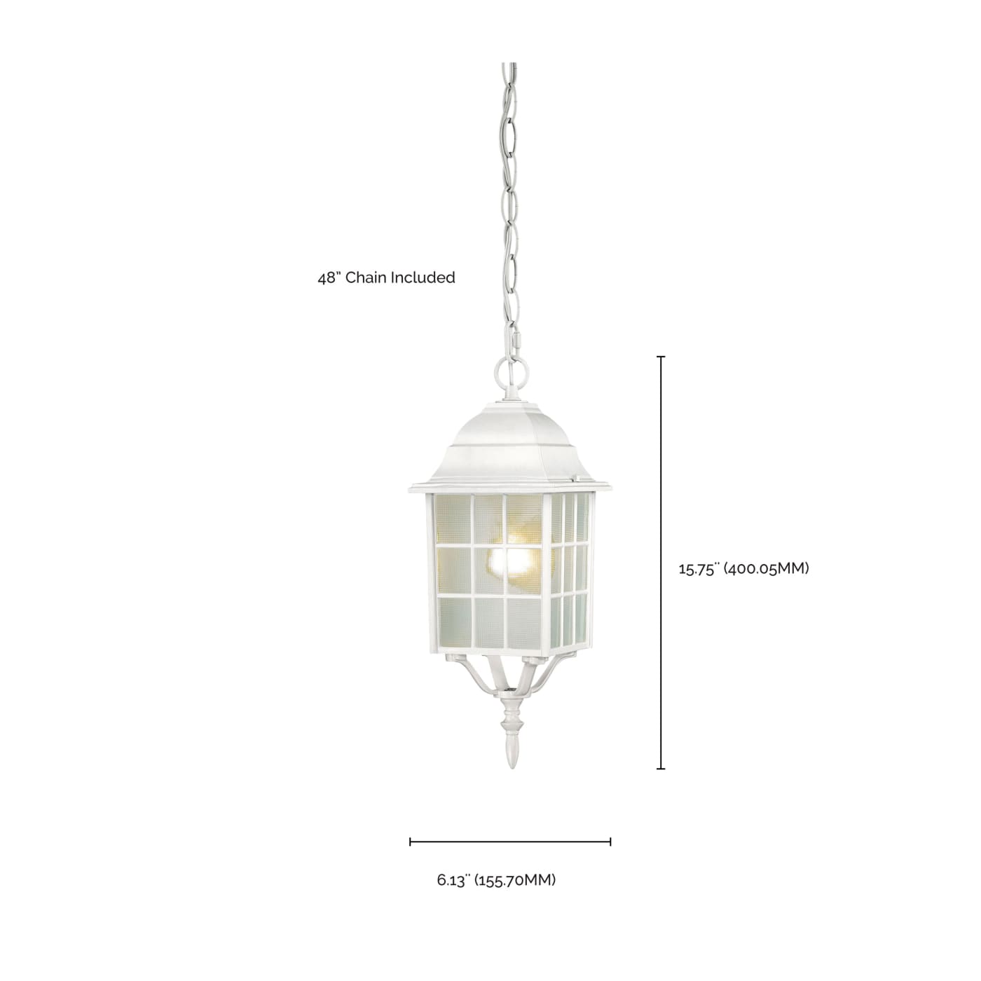 ADAMS 1 LGT OUTDOOR HANGING - 60-4911
