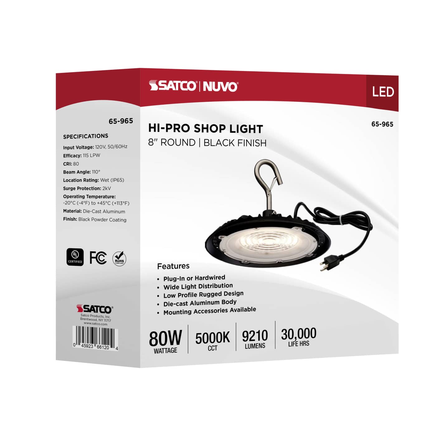 LED 80W UFO W/PLUG/120V - 65-965