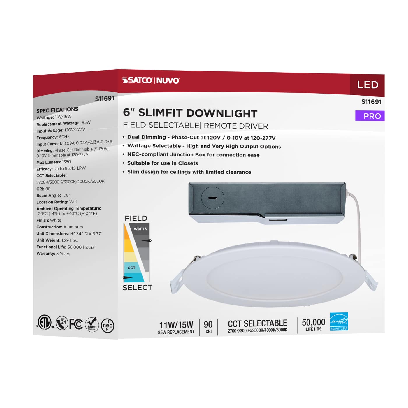 15WLED/DW/6/FS/RND/FL/DD - S11691