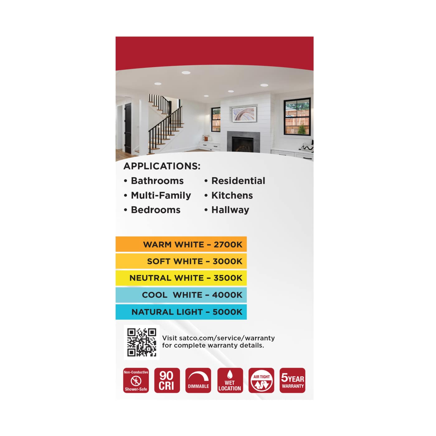 9WLED/DLR/4/FS/WR/RND/WH - S11895