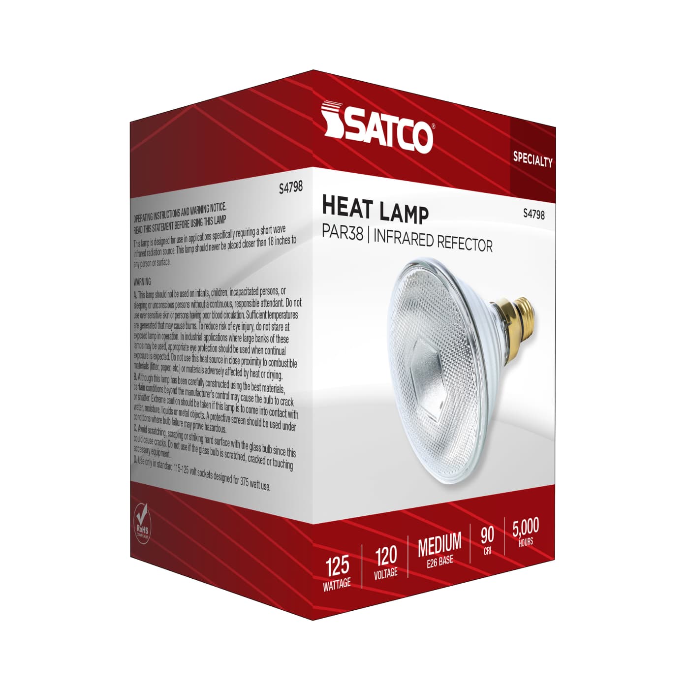 125PAR38/HEAT/CL/120V - S4798