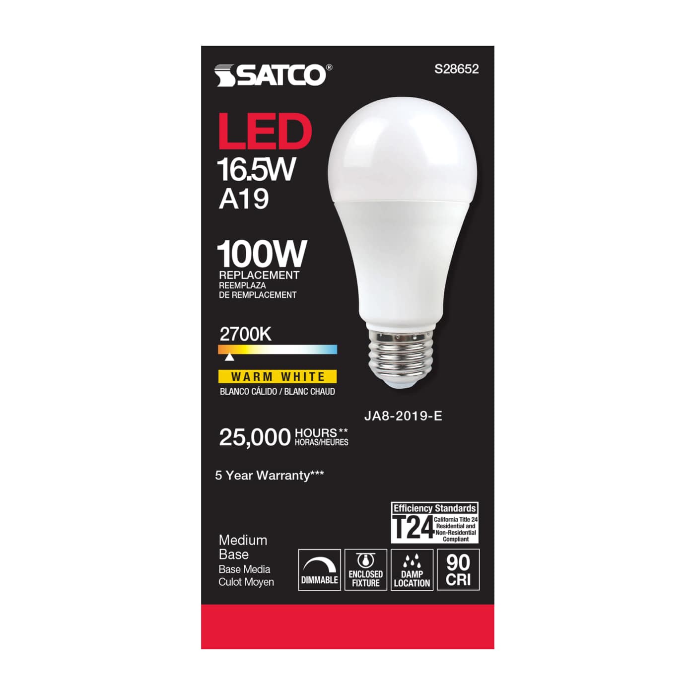 16.5A19LED/927/120V - S28652