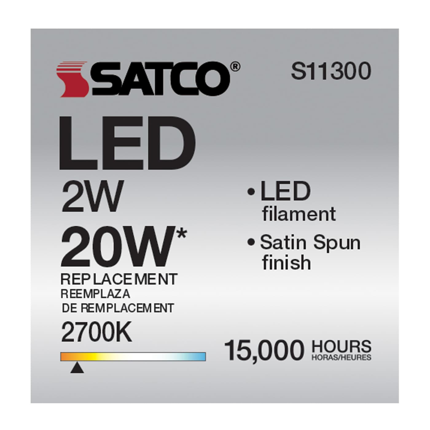 2CA11/LED/SA/E12/27K/120V - S11300