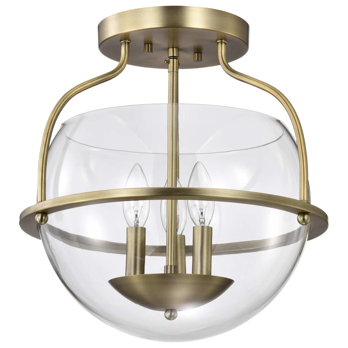 AMADO 3 LIGHT SEMI FLUSH MOUNT - 60-7821