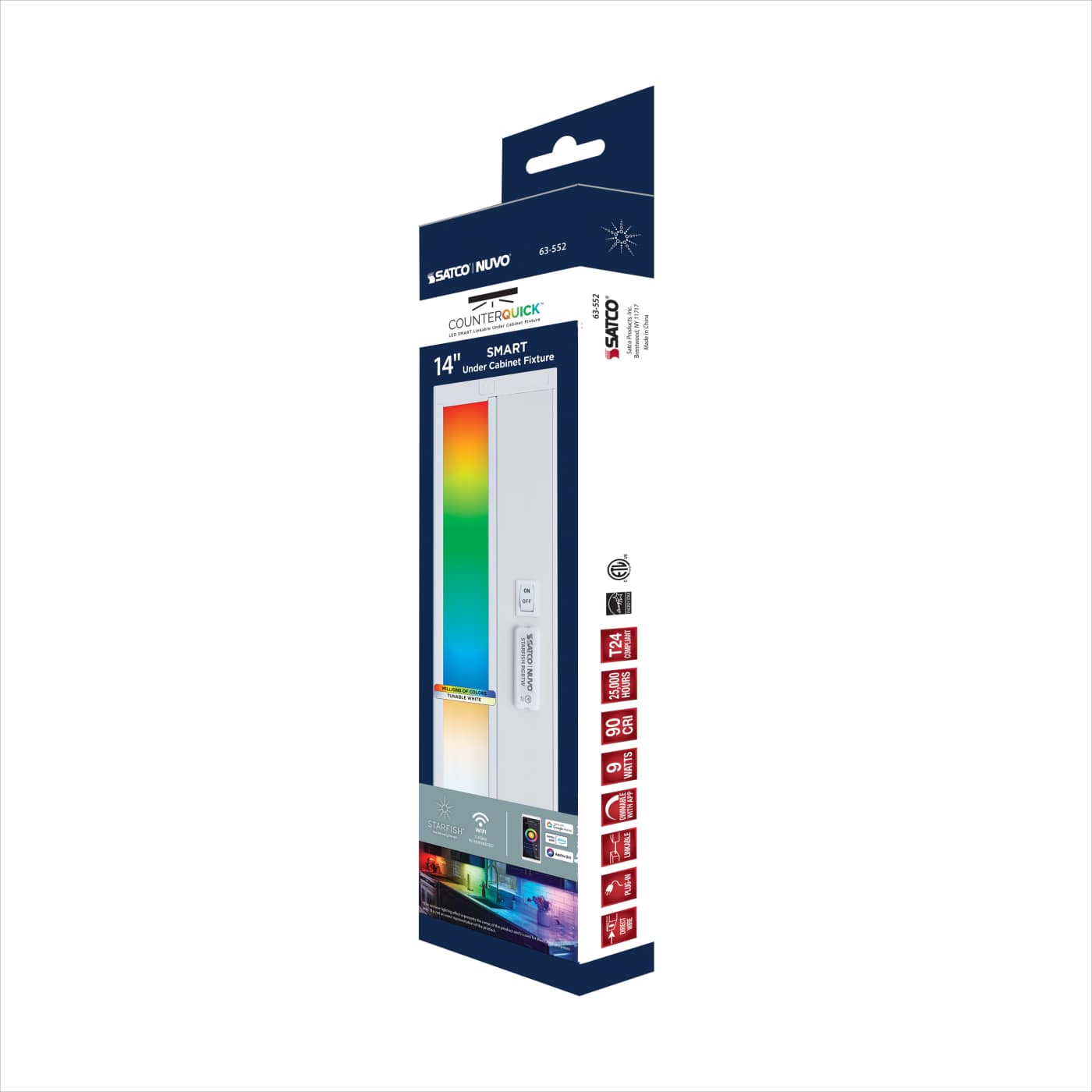 UNDER CAB LED RGB 14" - WH - 63-552