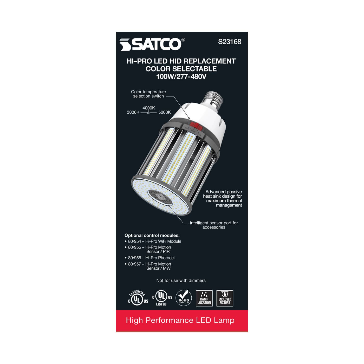 100W/LED/CCT/277-480V/EX39 - S23168
