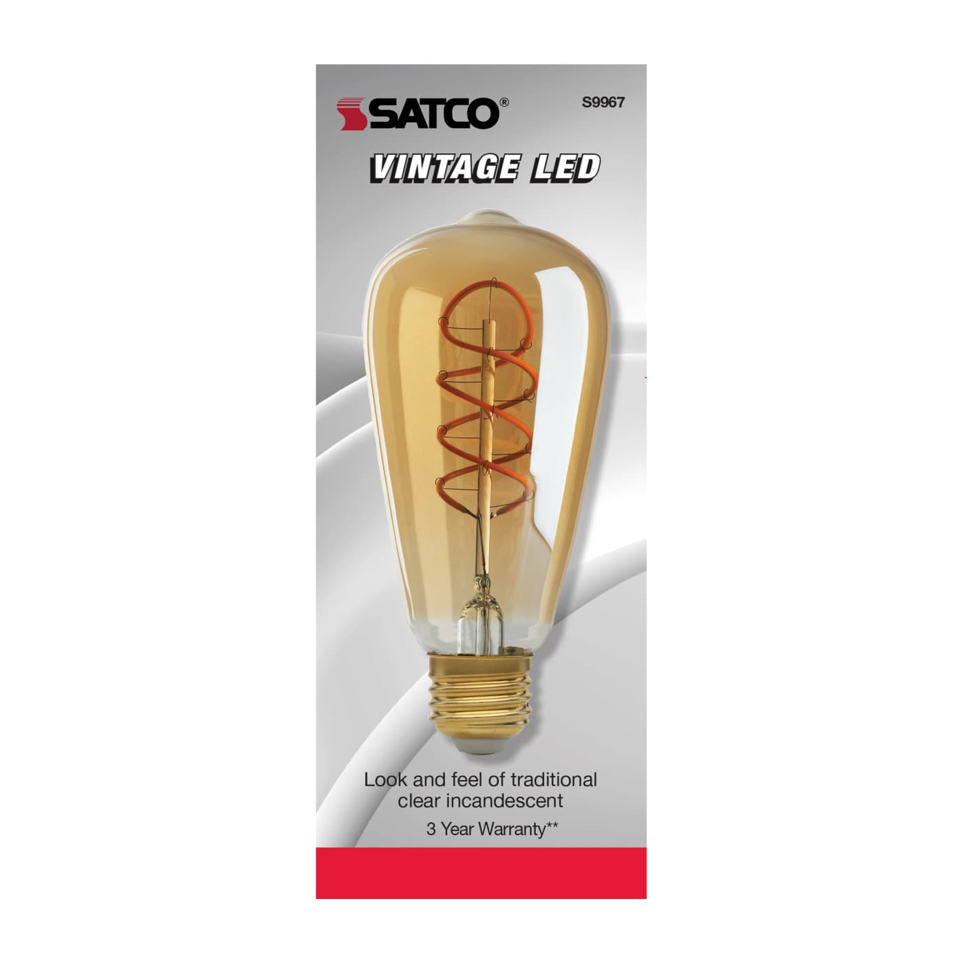 4.5ST19/SPIRAL/LED/AMB/120V - S9967