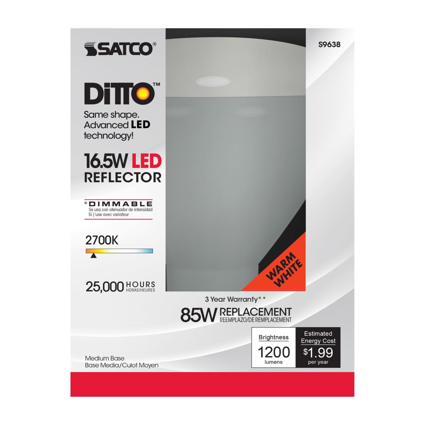 16.5BR40/LED/2700K/1200L/120V - S9638