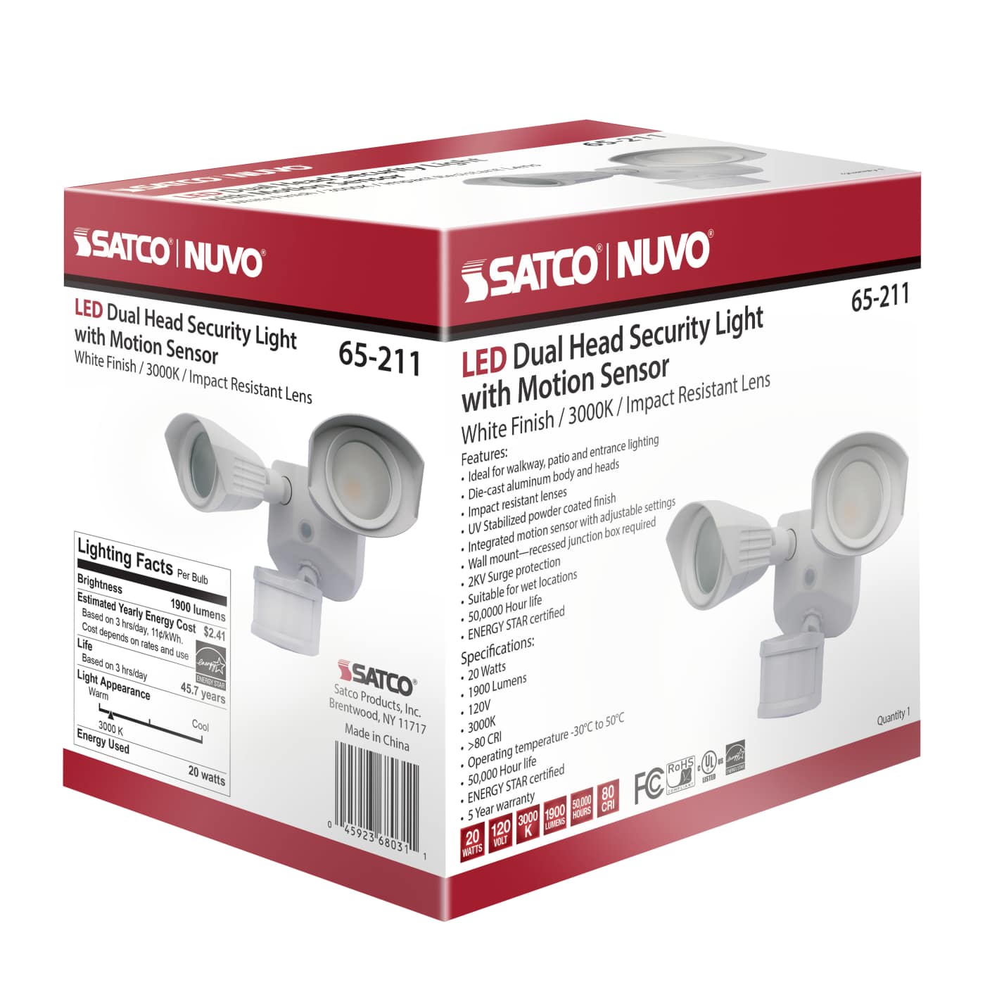 LED DUAL HEAD SECURITY LIGHT - 65-211