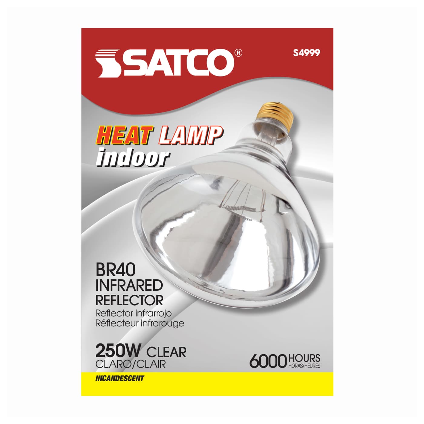 250BR40/1 CLEAR HEAT LAMP - S4999