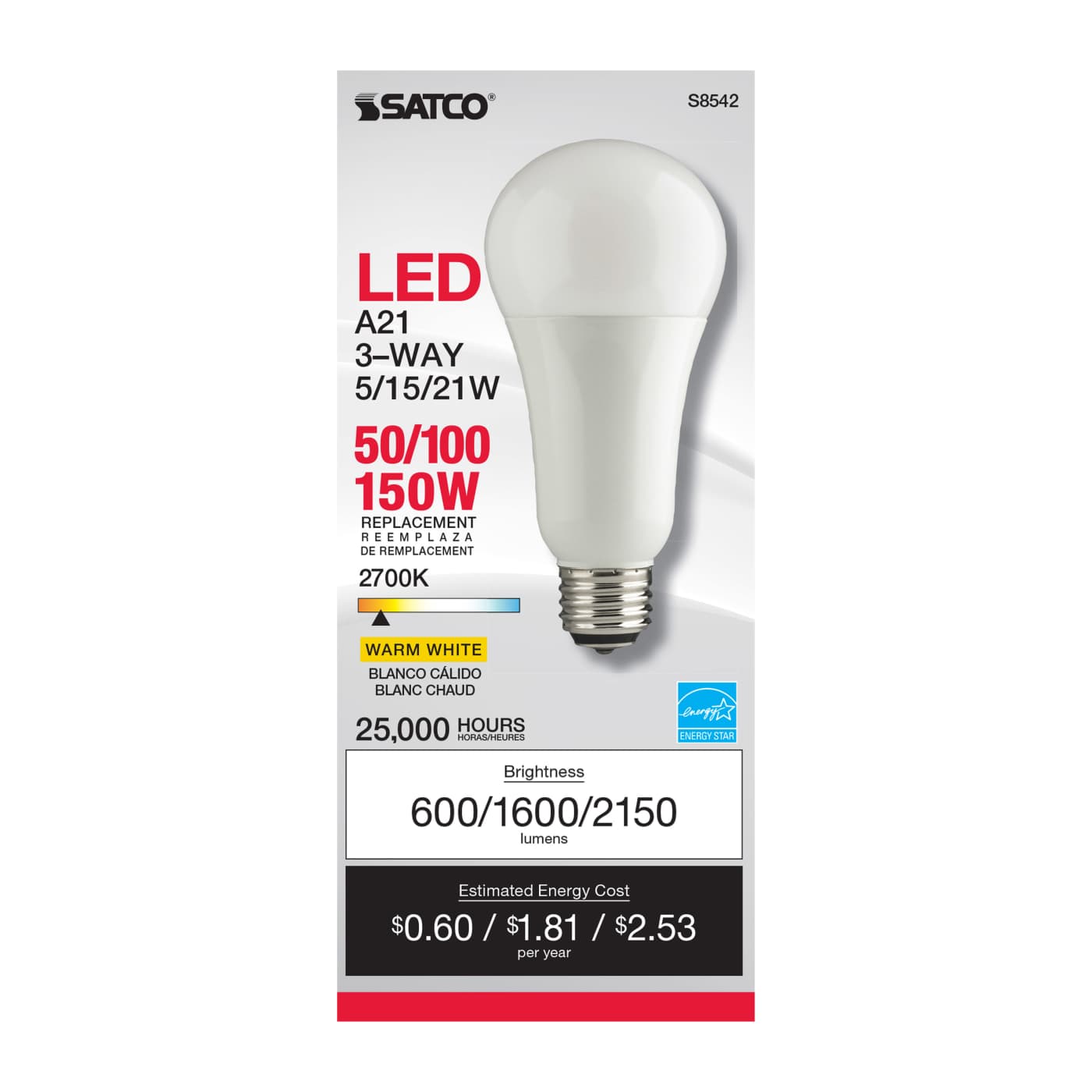 5/15/21A21/3-WAY/LED/27K - S8542