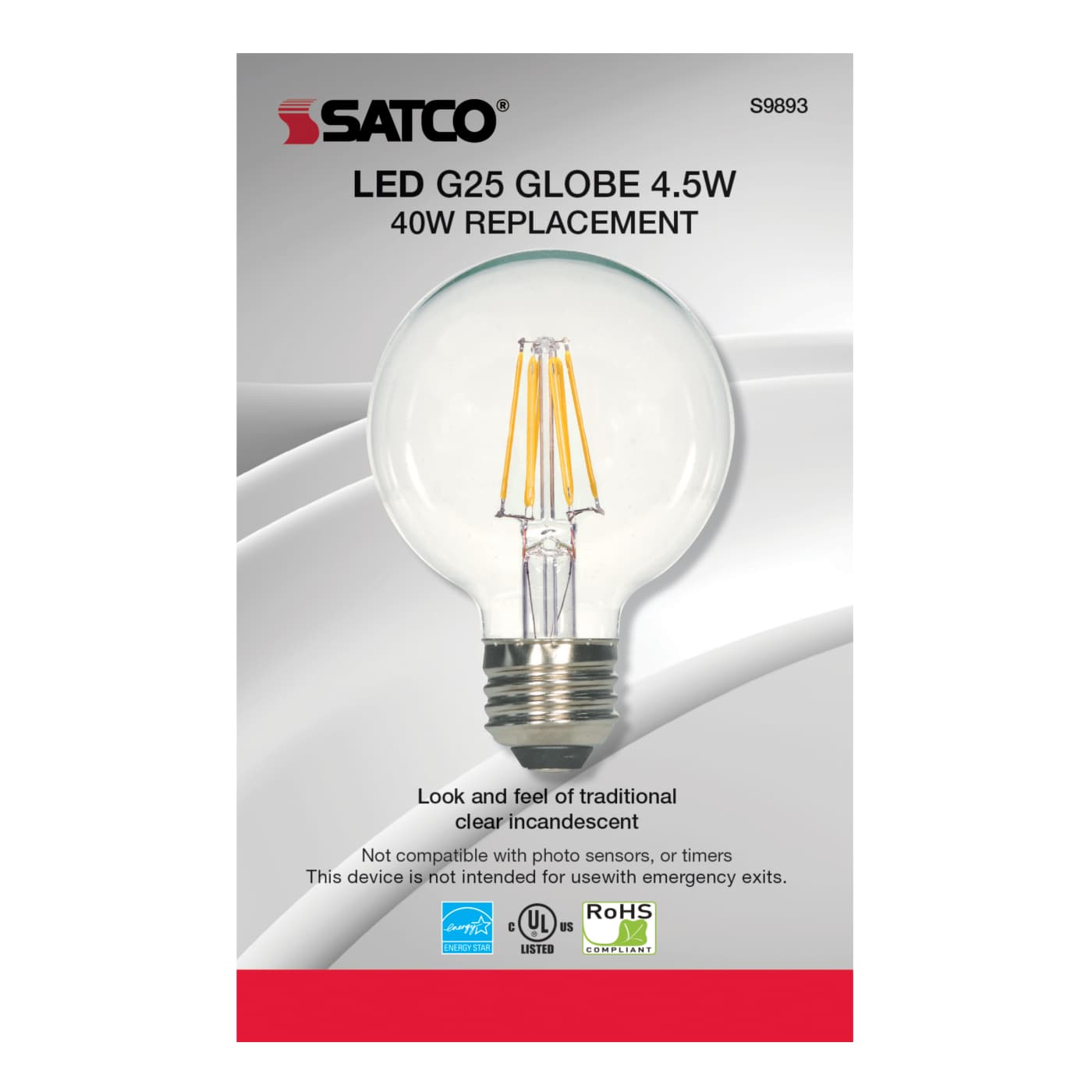 5.5G25/CL/LED/E26/30K/120V - S9893