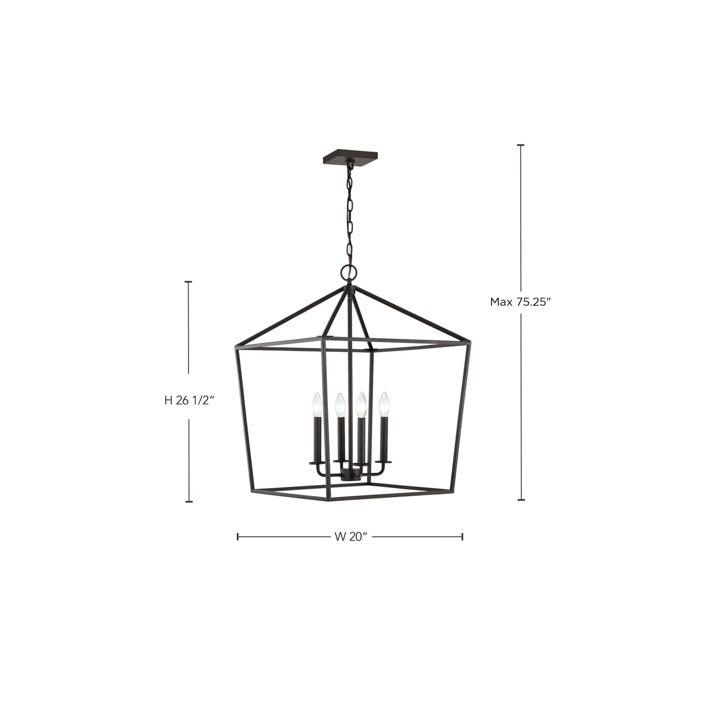 EMMA 4LT LG PENDANT - 60-7952