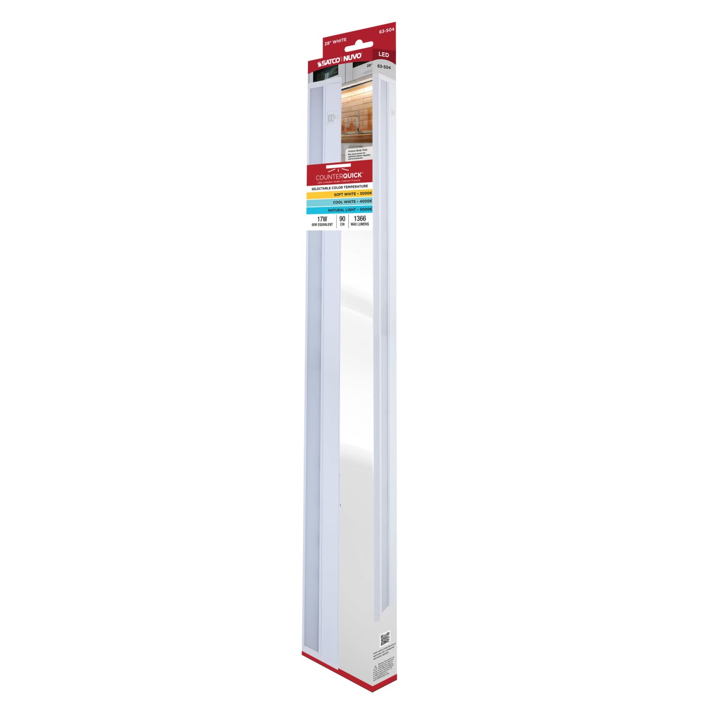 UNDER CAB LED 3CCT 28" - WH - 63-504