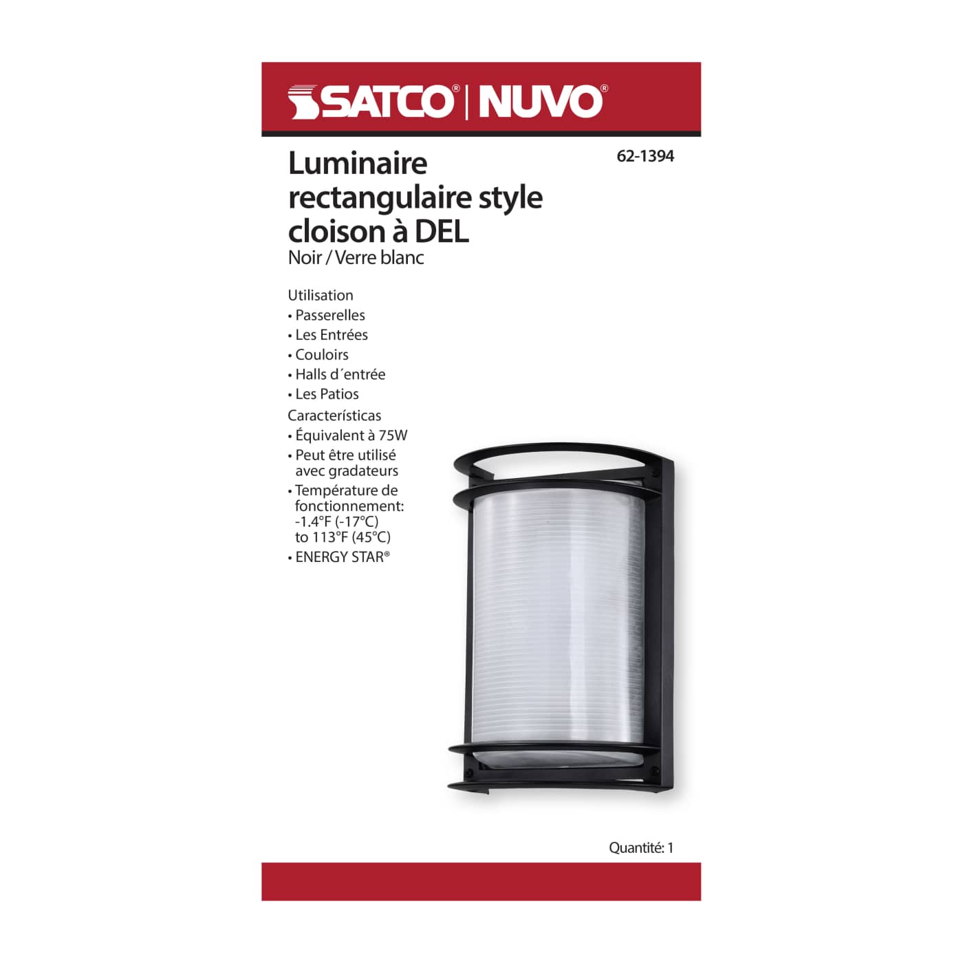 LED RECTANGULAR BULK HEAD - 62-1394