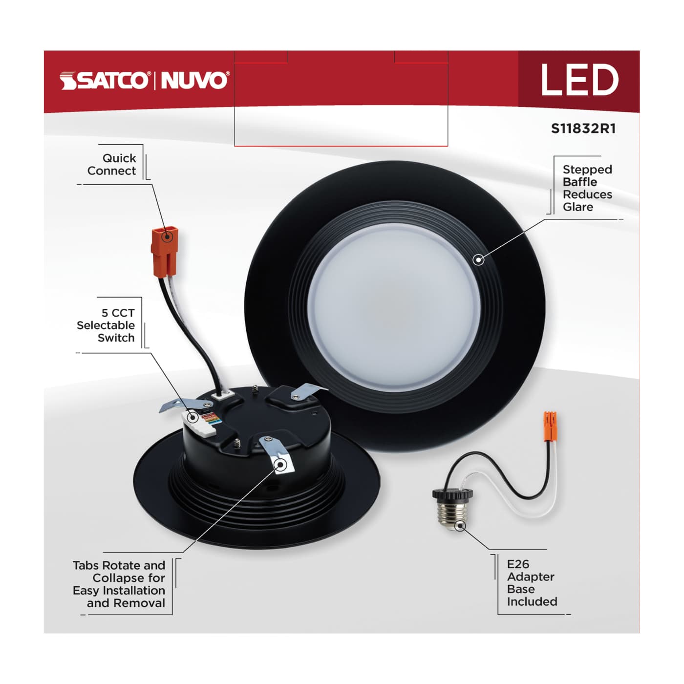 6.7WLED/DLR/4/CCT-SEL/RD/BL - S11832R1