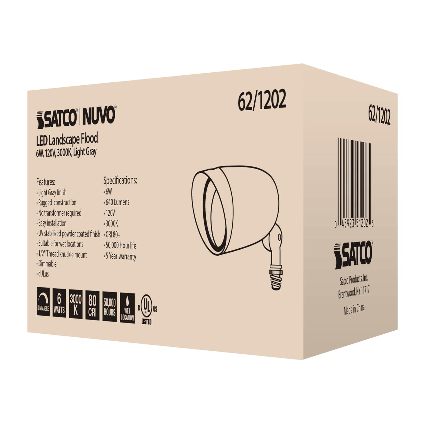 LED 6W LANDSCAPE FLOOD - 62-1202