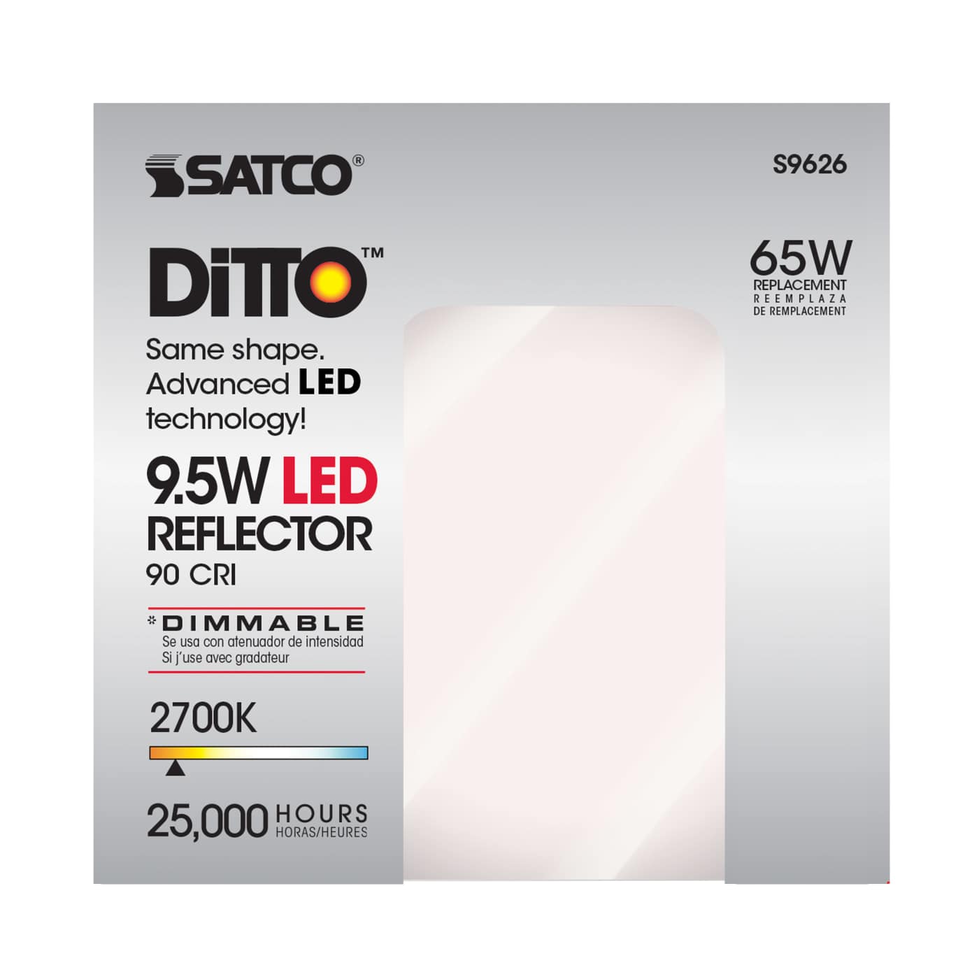 9.5BR30/LED/27K/GU24/650L/120V - S9626