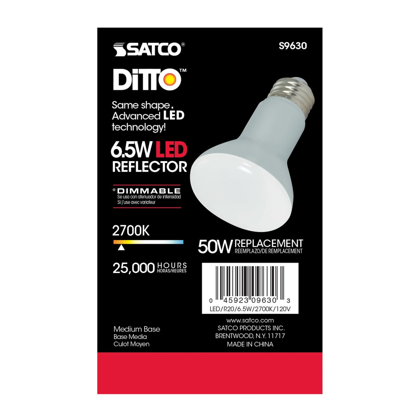 6.5R20/LED/2700K/525L/120V - S9630