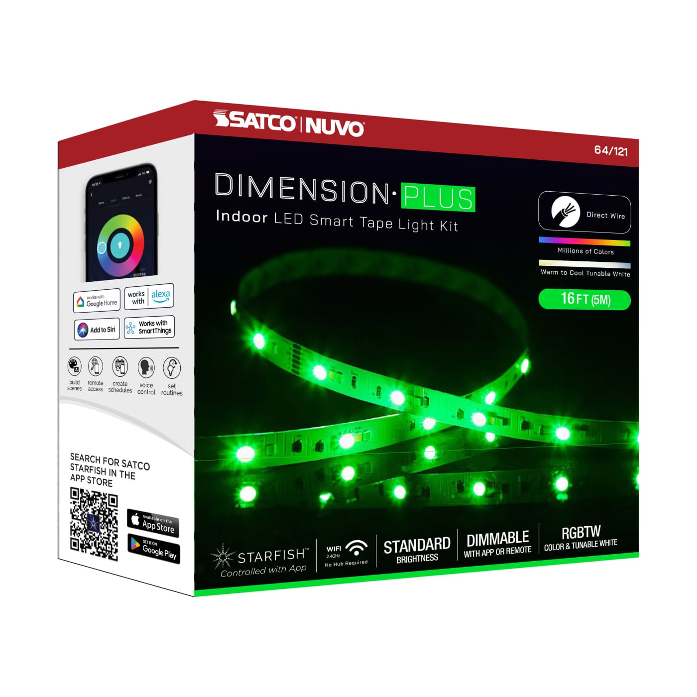 TAPE/RGBTW/IP20/JBOX/SF/16' - 64-121