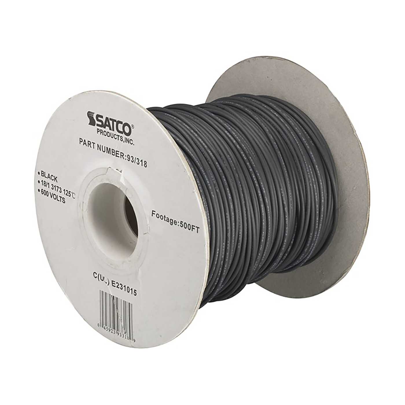 18/1 AWM BLACK 125 DEG UL3173 - 93-318