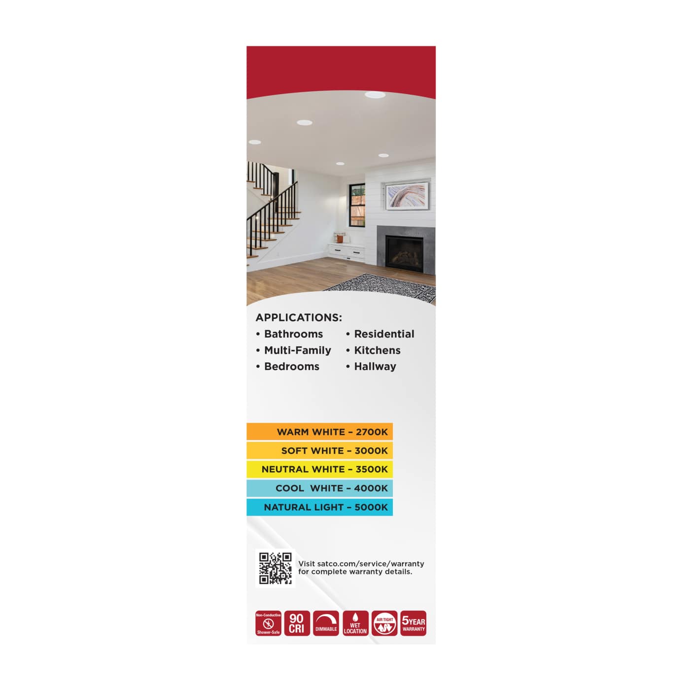 10WLED/DLR/6/CCT-SEL/WF/RND/WH - S11892